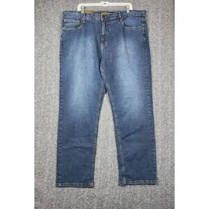 Urban Star Jeans Mens 44x32 Blue Relaxed Fit Straight Leg Stretch Denim NWT